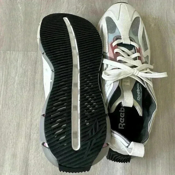5 Reebok Zig Kinetica Concept Type Ian Paley White Mens Trainers Sneakers size 7 - Picture 3 of 13